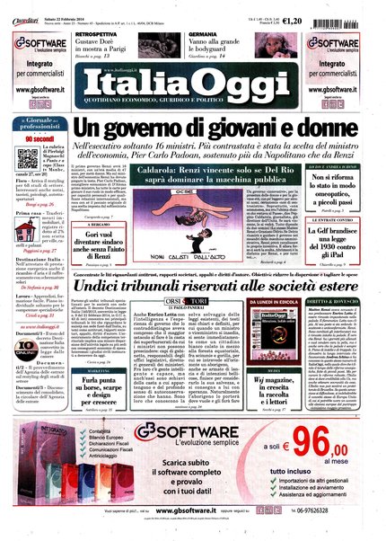 Italia oggi : quotidiano di economia finanza e politica